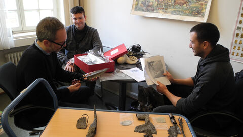 Fundbestimmung im LfDH Termin bei der Bezirksarchäologie