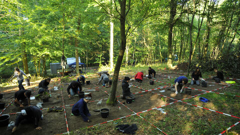 Archäologische Untersuchung einer Flugzeug-Absturzstelle des Jahres 1944