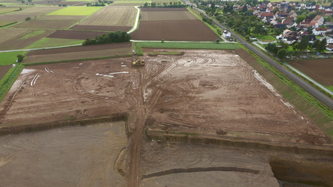 Foto Erweiterungsfläche Kiesgrube, Blick nach Südwesten.