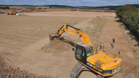 Foto Erweiterung Kiesabbau. 