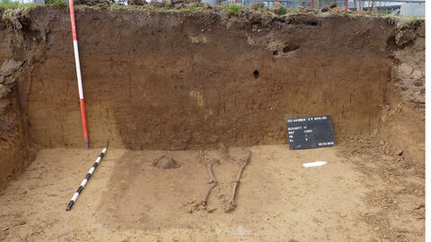 Foto archäologischer Ausgrabungen bei Orkarben