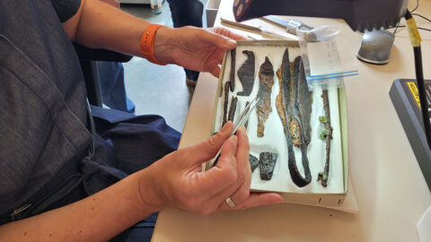 Foto der Textiluntersuchung