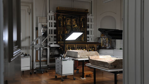 Foto. Restaurierungswerkstatt der Bau- und Kustdenkmalpflege