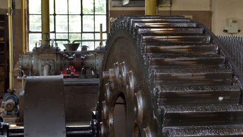 Foto. Antrieb in der Grube Malapertus in Wetzlar-Niedergirmes.