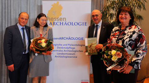 2016 waren die Archäologinnen und Archäologen in Hünfeld zu Gast. Foto. Pressefoto zum hessenARCHÄOLOGIE-Tag 2016 in Hünfeld.