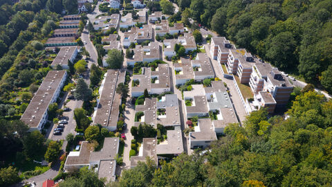 Luftbild Siedlung Roter Hang in Kronberg Luftbild Siedlung Roter Hang in Kronberg