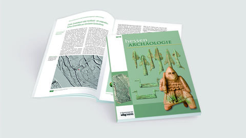 Mockup: Jahrbuch hessenARCHÄOLOGIE Jahrgang 2018