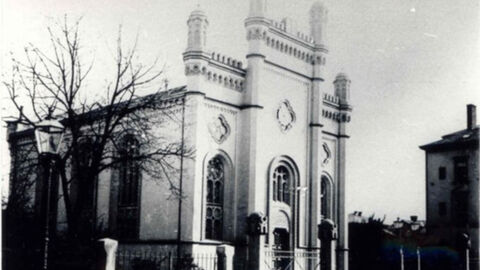 Foto. Historische Ansicht der Synagoge.