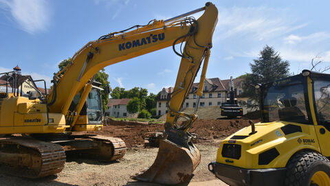 Eindruck der Bauarbeiten.