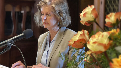 Franziska Ihle-Wirth bei Ihrer Rede