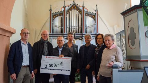 Eine von acht geförderten Orgeln in diesem Jahr ist die Orgel in Corbe.  Orgel in Corbe