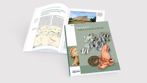Die Ausgabe ist im Buchhandel zum Ladenpreis von 24,90 € erhältlich. Inhalt und Cover von hessenARCHÄOLOGIE 2022