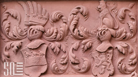 Zier am Hilchenhaus in Lorch.