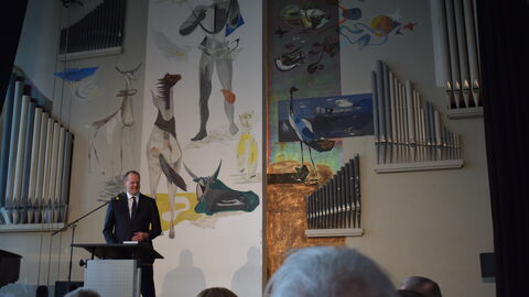 Stefan G. Reuß auf der Bühne