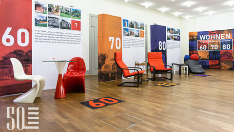 Die Ausstellung 60 70 80 Blick in die Ausstellung 60 70 80