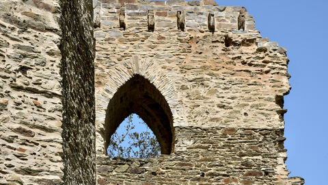 Detail der Burg Wallrabenstein