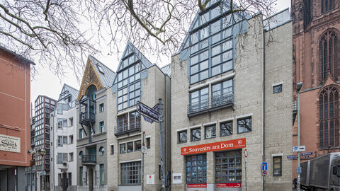 Blick in die Saalgasse Frankfurt