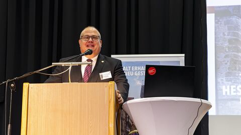 Stephan Paule während seiner Begrüßung.