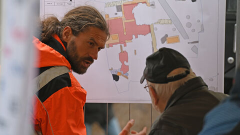 Jakob Fritzsche vom Grabungsteam der WiBA 