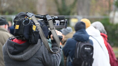 Kamera im Einsatz auf der Grabungsfläche