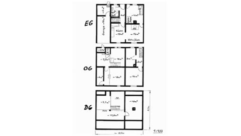 Grundrisse des Haupthauses