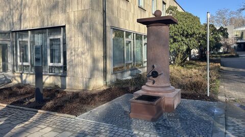Der Altstadtbrunnen in Darmstadt